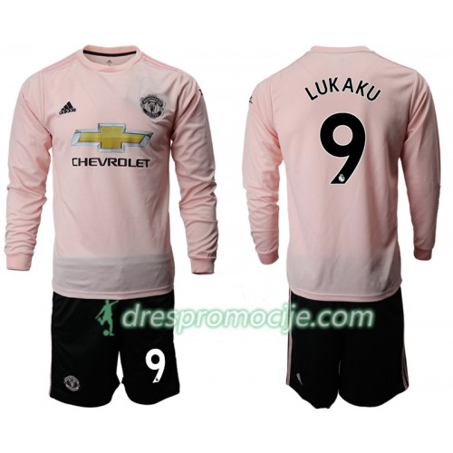 Manchester United Dres LUKAKU 9 Dječji Gostujući 2018/19 Dugim Rukavima Manchester United Dres LUKAKU 9 Dječji Gostujući 2018/19 Dugim Rukavima